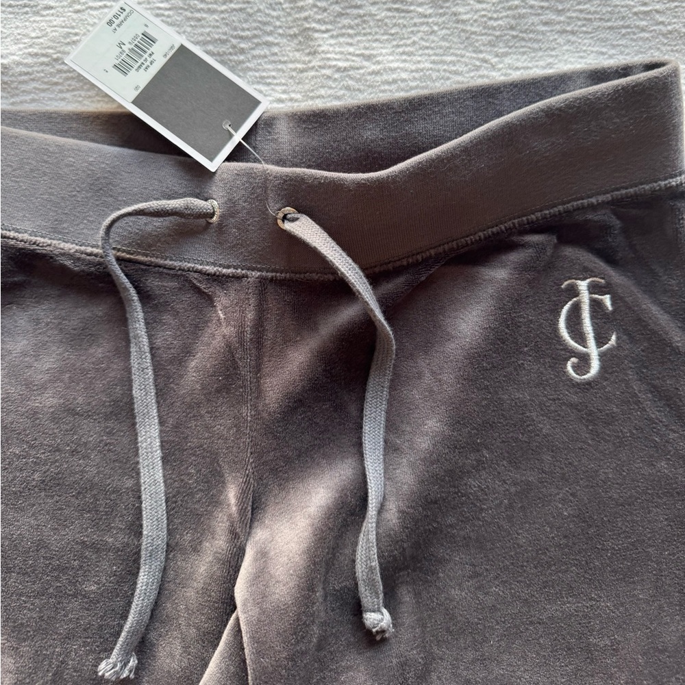 NWT Women’s Juicy Couture Charcoal Gray Zip-Up Sweatsuit - Picture 8 of 10
